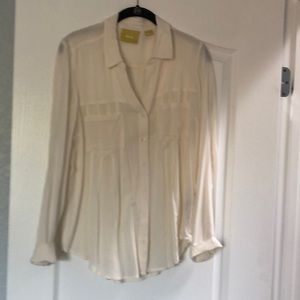 Anthropology blouse by Maeve. Button up/v neck. Size small.
